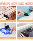 5 Pcs Foam Paint Brushes, 2 Inch Foam Brush, Wood Handle Foam Brushes for Staining, Sponge Paint Brush, Foam Brushes for Staining, Varnishes, and DIY Craft Projects