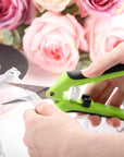 2 Ergonomic Spring-Action Scissors,Spring-Loaded Craft Shears with Stainless Steel Blades,For Cutting Intricate Details and Tight Patterns for People with Arthritis or Limited Hand Strength