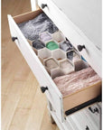 6025-3928 Honeycomb Drawer Organizer, 1 Count (Pack of 1), White