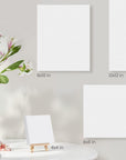 Small Canvases with Easels, 4 X 4 Inches, Pack of 14, Blank White Stretched Canvas for Acrylic, Oil and Gouache Painting