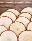 Unfinished Natural Wood Slices with Bark - 20 Pcs 3.5-4 Inch Wood Craft Kit, DIY Kids Arts and Crafts Coasters Christmas Ornaments Rustic Wedding Decorations