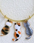 32 Pieces Enamel Cat Charms for Jewelry Making and Crafting - Cute Kitty Charm for Bracelets Earrings Necklaces Pendants Keychains Crafts (32Pcs Cat-C)