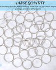 100 Pack Keyrings, Split Key Rings Bulk for Keychain and Crafts (1 Inch)