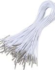 50PCS Elastic Barbed Cords Loop Stretch round String with Metal Barbs Fastener