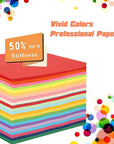 Origami Paper Double Sided Color - 160 Sheets - 20 Colors - 6 Inch Square Easy Fold Paper for Beginner