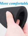 Thickness 2Cm / 0.78Inch Foam Shoulder Pads Set Polyester Pad for Women Men Teens Sewing Accessories Clothes Set-In Shoulder Pads White and Black 2 Pairs