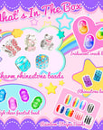 130 Pcs Charm Bracelet Making Kit, Jewelry Toy for Girl Age 8-12 Beads Craft Set for 5 6 7 8 9 10 11 12 Year Old Teenage Birthday Gift