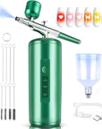Airbrush for Nails Kit, Professional Wireless Airbrush Kit Portable Fast DIY Nail Art Gel Nail Polish Nail Supplies for Nail Decorating French Nail Painting Nail Art Nail Tech Must Have