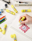 White Glue Stick Washable Glue Stick for Crafts Home School Classroom Students Teachers Employees Scrapbooking Crafting Supplies(100 Pcs)