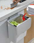7/9L Hanging Trash Can With Lid