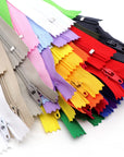80Pcs 7 Inches 9 Inches 12 Inches 16 Inches Mixed Nylon Coil Zippers Colorful Sewing Zippers for Tailor Sewing Crafts, 20 Colors