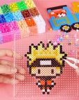 18PCS 5Mm Fuse Beads Pegboards, Large Plastic Bead Pegboard Fuse Beads Boards with 2 Beads Tweezers, Melty Beads Square Peg Boards Kit for DIY Craft Beads