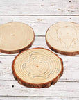 12 Pcs 6-7 Inch Wood Slices for Crafts, Unfinished Wood Rounds with Bark, round Wooden Discs Circles for Christmas Ornaments Wedding Rustic Decoration DIY Handcrafts Arts