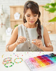 1960Pcs Pearl Beads 28 Colors with 200Pcs Letter Beads for Bracelets Making Multicolor Pearl Beads for Jewelry Making Necklace Earrings Crafting