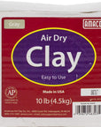 Air Dry Clay, Gray, 10 Lbs, Grey