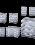 28 Pack Small Plastic Storage Boxes Craft Organizers Rectangular Containers with Lids for Bead, Jewelry, Office Supplies Small Items