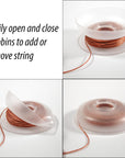 Bob-Eez Cord Management – No-Tangle Thread Bobbins with 24 Gram Weights – 1-7/8”, Bag of 25 Pieces – Storage Organization – Jewelry Tools for Kumihimo Braiding and Macrame Designs