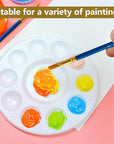 15 Pack Paint Tray Palettes for Kids, Plastic White Palettes for Students, Paint Holder, Paint Supplies