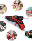 Cordless Hot Glue Gun,Fast Preheating Gun Kit with 30 Pcs Sticks,Usb Rechargeable Melt Tools for Quick Home Repairs, Arts, Crafts, DIY and Festival Decorations