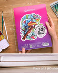 Watercolor Pads 9X12”, Pack of 2 (60 Sheets), Glue Bound, Acid-Free Paper, 140Lb (300Gsm), Perfect for Most Wet & Dry Media, Ideal for Beginners, Artists & Professionals