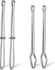 4 Pcs Bodkin Drawstring Threaders,Metal Drawstring Threader Tweezers Easy Quick Insert Drawstring DIY Rope Threader Clip Bodkin Sewing Tool for Sweatpants,Hoodies,Swim Trunks
