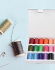 Thread for Sewing 30 Colors, 200 Yards per Spools, Polyester Sewing Thread Kit for Sewing Machine & Hand Sewing