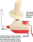 Yarn Winder, Knitting Yarn Ball Winder,Knitting Wool Winder Holder, Swift Table Top Hand Operated Winder,Manual Wool Yarn Cone Ball Winder - 180X135X100Mm