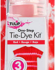 One-Step Tie-Dye Kit  Fabric Dye Open Stock 21543 Fdy Opstk Red 3/36, as Detailed