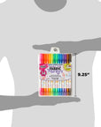 Dual Tip Fabric Markers 14 Pack - Fine Tip & Brush Tip