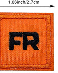 10 PCS Replacement Garment Embroidery Patch Set, FR Patches for Clothing Iron On, FR Replacement Badge, Suitable for Sewing/Ironing on Jackets, Jeans, Hats