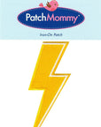 Lightning Bolt Patch Thunderbolt Flash, Iron On/Sew on - Appliques for Clothing, 2 Pack