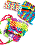 Craft Loops Refill, Includes 3.5 Oz of Weaving Loom Loops in 7 Vibrant Colors, Stretchy Loops for Weaving Potholders, Keychains, Headbands & More, Finger Weaving Activity for Kids Ages 6+