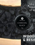 Charcoal Black Mica Powder for Epoxy Resin - 50 Grams - Great for Resin Art and UV Resin - Black Epoxy Resin Color Pigment