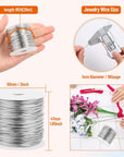 18 Gauge Stainless Steel Wire for Jewelry Making, 1Mm Bailing Wire Snare Wire Wrapping for Craft and Jewelry Making