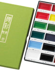 GANSAI TAMBI 18 Colors Set, Watercolor Paint Set, Professional-Quality for Artists and Crafters, Ap-Certified, for Adult, Made in Japan