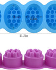 Silicone Massage Bar Soap Molds, 2 Pack 3D Hair Comb Ice Mold, Hair Brush Silicone Soap Molds for Soap Making, DIY Unique Hair Masks Salon Spa Scalp Massager