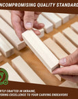 Basswood Carving Blocks BW 18 Pcs Whittling Wood Carving Blocks Basswood for Carving Wood for Whittling Kit Wood Blocks for Carving Bass Wood for Wood Carving Set Wood Carving Wood Crafts