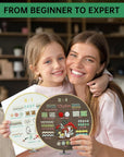 4 Stage Embroidery Kit for Beginners Adults, Easy to Learn 38 Different Stitches from Instruction & Video, Needlepoint Kits for Adults with Stamped Embroidery Patterns.