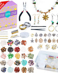 Deluxe Jewelry Making Kit with Video Course, Includes Instructions, Beads, Necklace, Bracelet, Earrings Making, Crafts for Adults, Beginners, Christmas Gift for Teens, Girls 13-15, Moms, Women
