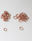 Copper round Open Jump Ring 18 Ga Wire Assorted Sizes / Saw Cut Made in USA (O/D 7-8-9-10 MM 50 Each Size)