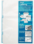 Self-Adhesive Vinyl Numbers, 1/2 Inch High, White, 210 per Pack (01116)
