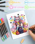 36 Pack Acrylic Paint Pens——Writing on Any Material, Rock, Ceramics, Glass, Wood and More, Used for DIY Craft.