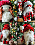 4PCS Faux Fur Ribbon Soft Christmas Fluffy DIY Craft Shaggy Synthetic Plush Patch Sewing Fur Cuts for Garland Party Decoration Furry Patch Ribbon for Winter Costume Gnome Beard Fur Ball Carpet Pet Pad
