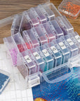 Bead Organizer Box, 24 Slots Diamond Painting Bead Storage Containers, Diamond Painting Art Accessories Boxes Craft Bead Storage Box Organizer Bead Organizers and Storage for Rhinestones (1 Pack)