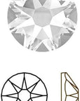 144 Pcs Crystal (001) Clear New 2088 Xirius 20Ss Flat Backs Rhinestones 5Mm DIY Bling Deco Round