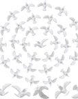 36 Mini Doves for Crafts, 1.5 Inch Bulk White Dove Miniature Birds for Crafts Wedding Cake Decoration (36PCS 1.5 Inch)