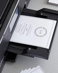 White Thick Paper Cardstock - 80 Lb Card Stock (216 Gsm) | 8.5 X 11 Inch | 50 Sheets | Heavyweight Cover Stock for Business Cards, Art, Invitations, Stationery Printing