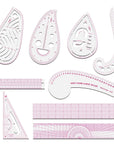 Pattern Sewing Rulers Set, 4 Styles Plastic Sew French Curve Ruler, Metric Curve Shaped Rulers for Designers and Tailors, Perfect for Drawing, Craft, Sewing Project and DIY by  (Style A-4PCS)