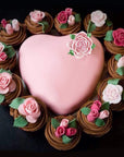 Roses Collection Fondant Mold-Rose Flower and Leaves Shapes Silicone Mold for Sugarcraft Cake Decoration, Cupcake Topper, Polymer Clay, Candy, Chocolate, Soap Wax Making Crafting Projects