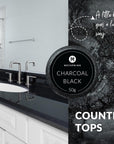 Charcoal Black Mica Powder for Epoxy Resin - 50 Grams - Great for Resin Art and UV Resin - Black Epoxy Resin Color Pigment